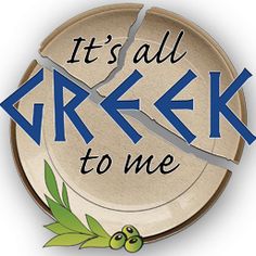 the words it's all greek to me are cut in half