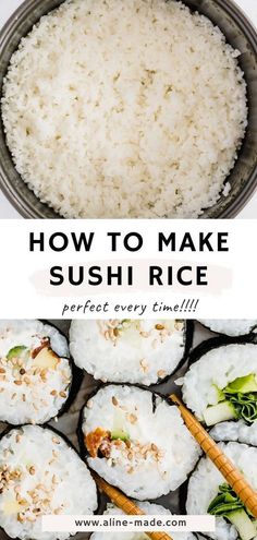 how to make sushi rice perfect every time