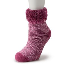 These Women's Heat Holders Lily Twist Lounge Socks have slip grips on the sole to keep you safe and cozy. These Women's Heat Holders Lily Twist Lounge Socks have slip grips on the sole to keep you safe and cozy. Advanced thermal yarn Retains heat Non-slip grippers on sole Non-binding Diabetic friendlyFIT & SIZING Socks sized 5,9 fits shoe size 5,9 Crew silhouetteFABRIC & CARE Material: 58% acrylic, 36% polyester, 5% nylon, 1% elastane Machine wash Imported Size: 5-9. Color: Pink. Gender: female. Lounge Socks, Socks And Hosiery, Hosiery, Gender Female, Binding, Lily, Lounge, Heat, Socks