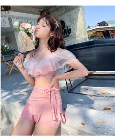 Material: SpandexColors: As shownSize: M L XLM: Bust 70A-75B, weight 40-50kgL: Bust 75A-80A, weight 50-55kgXL: Bust 80A-85A, weight 55-65kg1cm = 0.393inchNote: According To The Light And Different Computer Monitor, The Color May Be Slightly Different As Pictures. Besides, Please Allow 1-3cm Measurement Differ Due To Manual MakingEmail Unzzyshop @Gmaill.Com Spring Swimwear, Spring Swimsuit, Pink Two Piece, Beach Vacation Outfits, Streetwear Clothes, Womens Tankini, Split Skirt, Swimwear Sets