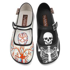 Chocolaticas® Blood & Bones Women's Mary Jane Flat – Hot Chocolate Design Black Creepers, Womens Mary Jane Flats, Hot Chocolate Design, Blood And Bone, Demonia Shoes, Mary Jane Shoes Flat, Dr Shoes, Velvet Flats, Chocolate Design