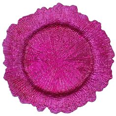 Reef Acrylic Plastic Charger Plate - Fuchsia - CV Linens Charger Plates Wedding, Gold Charger Plate, Glass Charger Plates, Rustic Plates, Wedding Tablescape, Flower Panels, Charger Plate, Color Palate, Plate Display