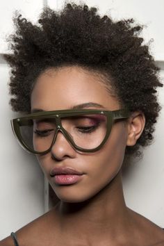 Afro With Glasses, Hippie Glasses, Straight Across Bangs, 2017 Hair Trends, Hair Goal, Natural Afro, Funky Glasses, Fabulous Hair, Natural Afro Hairstyles