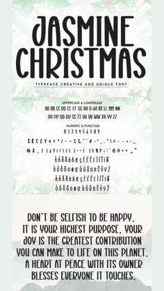 a poster with the words christmas written on it