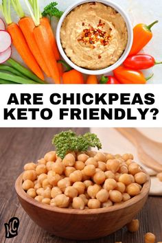 Are you a hummus fan? Typically considered a healthy food choice, chickpeas aren't typically considered to be a keto friendly food. We talk about why and how to get your chickpea fix while still sticking to your low carb lifestyle. We've got your back with some keto recipes for hummus alternatives, too! Low Carb Garbanzo Bean Recipes, Are Chickpeas Keto Friendly, Low Carb Chickpea, How To Prepare Chickpeas, Recipes Chickpeas, Chickpeas Nutrition Facts, Avocado Hummus Recipe, Ketosis Diet Recipes, Low Carb Lifestyle