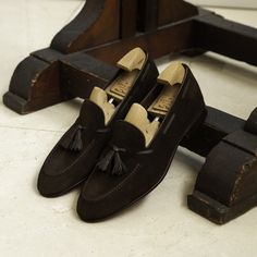 men suede loafers Tassel Loafers, Brown Suede, Tassels