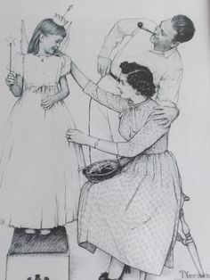 Norman Rockwell drawings Drawing Artwork, Painting Illustration, Pencil Drawing