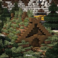 Smelting Area Minecraft, Minecraft Mountain Entrance, Minecraft Nordic Builds, Minecraft Tunnel Entrance, Mineshaft Entrance Minecraft, Minecraft Mineshaft Ideas, Minecraft Outpost, Minecraft Staircase, Minecraft Castle Designs