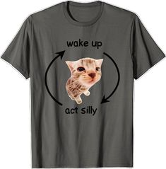 Cat Owner, Cat Funny, Cat T Shirt, Cat Shirt, Cat Cat, Funny Design, Christmas Time, Wake Up, T Shirt