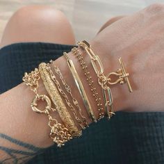 gold chunky simple everyday quality affordable stack trend trendy Amazon finds silver mixed metal Hailey Bieber old money maximalist streetwear everyday date night chic nyc trending jewelry earrings bracelet watch necklace girly dream funky stacked Dubai inspo accessory accessories ideas inspo inspiration Gold Stacking Bracelets, Gold Jewellery Stack, Three Goddesses, Slavic Mythology, Washing Hands, Triple Goddess, Sea Water