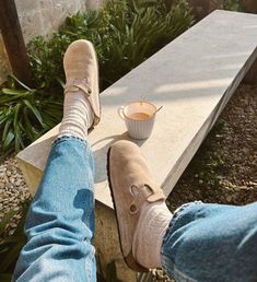 Birk Clogs Outfit, Clog Outfits, Shoe Inspo, Blue Skies, Shoe Closet, My Vibe, Sock Shoes, Blue Sky