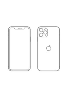 an apple iphone is shown in this drawing