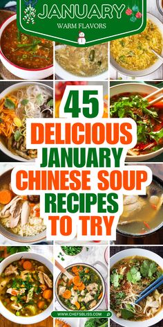 Warm up your winter with 45+ January Chinese Soup Recipes that are perfect for cozy evenings. From nourishing herbal broths to savory dumpling soups, Chinese cuisine offers a variety of heartwarming bowls to keep the chill at bay. Whether you're looking for a light, refreshing soup or a rich, flavorful broth, these recipes blend tradition with seasonal ingredients to bring comfort and taste to your table. Chinese Dumpling Soup Recipe, Chinese Soups Recipe, Asian Soup Recipes Easy, Easy Asian Soup, Chinese Dumpling Soup, Holiday Soup Recipes, Christmas Soups, Chinese Vegetable Soup, Chinese Herbal Soup