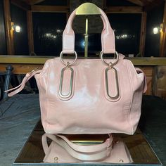 This Is A Beautiful See By Chloe Blush Pink Two-Way Bag. The Exterior Is In Very Good Condition With Only Minor Rubs And Darkening On The Corners. The Interior Is Clean With A Couple Of Small Pen Marks And One Rubbed Spot Near The Zipper. See Pictures. The Color Is A Beautiful Blush Pink Perfect For The Spring And Summer! Chloe Bags, Pink Shoulder Bag, Small Pen, See By Chloe, Blush Pink, Chloe, Blush, Bag Lady, Pen