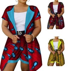 Ankara Short And Top For Ladies, Plus Size African, African Print Clothing, African Fashion Ankara, African Shirts, African Fashion Modern