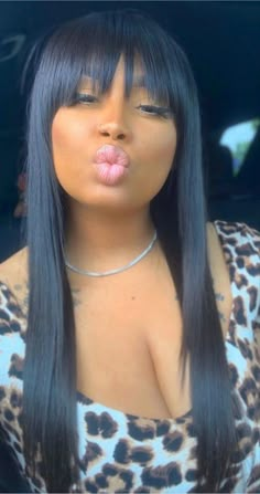 Long Hair Quick Weave With Bangs, Bang Wrap Black Women, China Bangs Black Women, Quickweave With Bangs, Fringe Bangstyle Hair Black Women, Chinese Bangs Black Women, Crystal Hairstyles, Chinese Bob, Long Weave Hairstyles