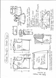 the diagram shows how to make a dress