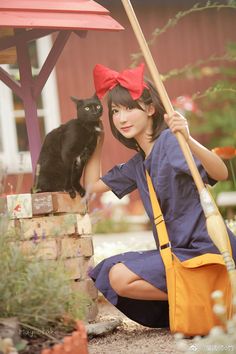 Kiki Cosplay, Chihiro Cosplay, Studio Ghibli Movies, Studio Ghibli Art, Cosplay Characters, Cute Cosplay, Cosplay Makeup, Poses References, Amazing Cosplay