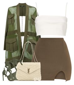 "1 4 1 8 | my DNA not for imitation, your DNA an abomination" by cheerstostyle ❤ liked on Polyvore featuring Balmain, Yves Saint Laurent, Witchery and Charlotte Russe Outfit Layout, Elegant Outfit, Fashion Killa, Outfits Casuales, Look Fashion, Passion For Fashion, Spring Summer Fashion, Charlotte Russe, Chic Outfits