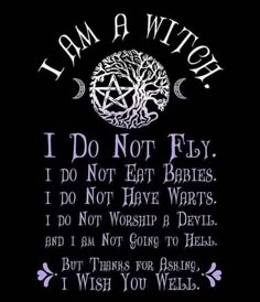 I Am A Witch, Wiccan Quotes, Wiccan Witch