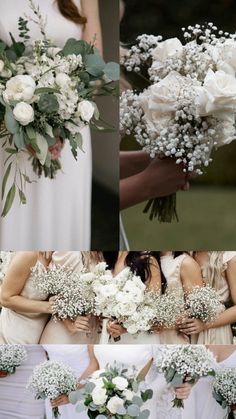 Baby breath and white floweres Baby Breath Bridal Bouquet, Baby's Breath Bridal Bouquet, Bridal Bouquet Ideas, Bouquet Ideas, Bridal Bouquet