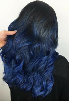 Blue Hair Dye, Unusual Hair Colors, Dyed Tips, Hair Dye Tips, Dyed Hair Blue