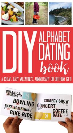 an advertisement for a book called alphabet dating