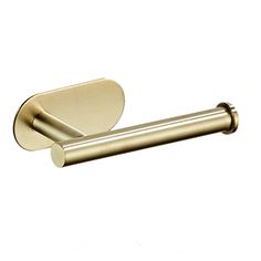 48273103651120 Brushed Gold Toilet Paper Holder, Toilet Paper Holder Contemporary, Stainless Steel Toilet, Tissue Storage, Bathroom Tissue, Stainless Steel Bathroom, Kitchen Roll, Tissue Holder, Paper Towels