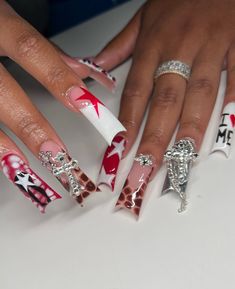 Artsy Nails, Freestyle Nails, Relationship Pics, Winter Nails Acrylic, Crazy Nails, Nail Sets