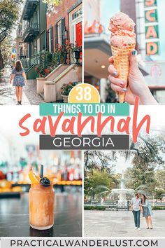 the things to do in savannah, georgia with text overlay that reads 28 things to do in savannah