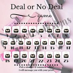 Mary Kay Deal or No Deal Game Digital Download by CTowlesDesigns Mary Kay Deal Or No Deal Game, Deal Or No Deal Game Ideas, Mary Kay Party Games, Deal Or No Deal Game, Mary Kay Online Party, Mary Kay Games, Mary Kay Facebook Party, Mary Kay Office