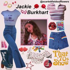 Here’s a small That 70s Show collab with these sweethearts💕 go check them out for great content!! • • • • • • • • #tagyourself #aesthetic… 70s Outfits Spirit Week, 70s Show Outfits, Decades Costumes, Jackie Burkhart, 70s Mode, 70s Inspired Fashion, 70s Aesthetic, 70s Outfits