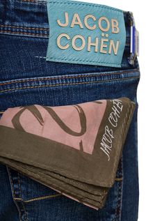 Jeans Five-pocket style Mid waist Belt loops Front button fastening Leather logo patch at the back Contrasting stitching Bandana included Blue Stretch cotton denim Slim fitComposition: 98% Cotton 2% Elastan Luxury Denim Blue Men's Bottoms, Luxury Rigid Denim Bottoms For Men, Luxury Rigid Denim Men's Bottoms, Luxury Men's Cropped Jeans In Denim Blue, Luxury Men's Cropped Denim Blue Jeans, Luxury Men's Cropped Denim Jeans, Luxury Denim Cropped Jeans For Men, Denim Man, Tailoring Jeans