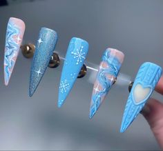 Nails 2018, Seasonal Nails, Short Square Acrylic Nails, Snowflake Nails, Christmas Nails Acrylic, Bling Acrylic Nails, Winter Nail Designs, Easter Nails, Orange Nails