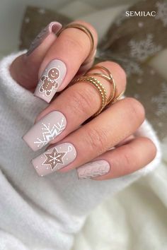 December Nails, Nails Fashion, Festival Nails, New Year's Nails, Christmas Nail Designs, Christmas Nail, Best Acrylic Nails