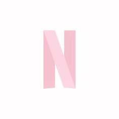 the letter n is made up of pink rectangles