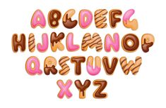 the alphabet is made up of cookies and icing