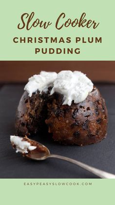 Slow Cooker Christmas Plum Pudding Easy Christmas Pudding Recipes, Xmas Pudding Recipe, Christmas Pudding In Slow Cooker, Slow Cooker Christmas Pudding Recipe, Slow Cooker Christmas Pudding, Plum Pudding Recipe Traditional, Easy Plum Pudding Recipe, Easy Plum Pudding, Christmas Plum Pudding