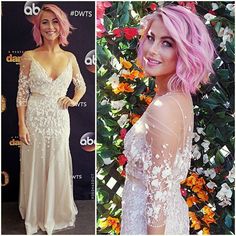 Julianne, instagram.com Julliane Hough, Julian Hough, Julianne Hough Short Hair, Julianne Hough Hair, Hot Head, Undercut Hairstyles Women, Pink Ombre Hair, Romantic Dresses, Derek Hough