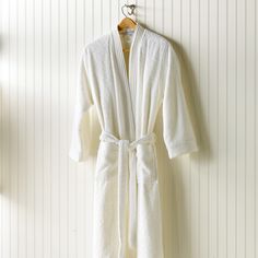 Bamboo Bath Robe - Pioneer Linens Pampering Routine, Peacock Alley, Plaid Throw Blanket, Plaid Throw, White Bath, Silk Charmeuse, Kimono Fashion, Large White, Color Mixing