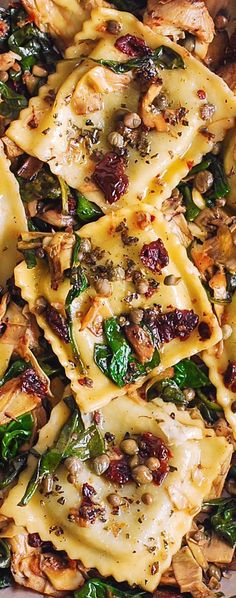 pasta with chicken, spinach and sun dried tomatoes