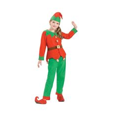 Is your child always the perfect little helper? If so, then this Simply Elf Costume is the perfect outfit for this Christmas. This unisex costume works for both boys and girls, so that you can form a whole crew of little elves! Size: standard. Age Group: adult. Kids Elf Costume, Elf Suit, Santa Claus Elves, Meet Santa, Elf Shoes, Costume Works, Kids Christmas Outfits, Elf Costume, Holiday Costumes