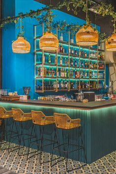 Cherki, a new restaurant with a twist of Peranakan located in Singapore. Artsy Bar Design, Modern Traditional Restaurant, Modern Peranakan Interior Design, Bar Designs For Restaurants, Malaysian Interior Design, African Cafe Interior Design, Tapas Restaurant Interior