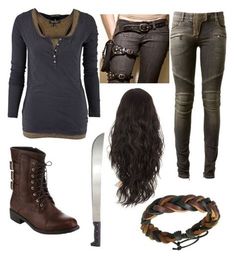 Runner Outfit, Apocalypse Fashion, Camping Outfit, Balmain Jeans, Hunter Outfit