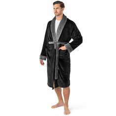 PRICES MAY VARY. SOFT MENS ROBE: Enjoy the comfort of a warm, plush, fleece microfiber with our lightweight breathable, and cozy mens robe. Designed to be used as a comfortable bathrobe for relaxing at home after work, shower, bath, nap, pool, or spa. Long sleeve robe nightgown can also be used as sleepwear, pajamas, changing clothes, pjs, hospital gown, or mens housecoat. Mid length robe for men comes with a waist strap so you can adjust for your perfect fit and 2 large side pockets. SILKY FLEE Clothes Pjs, Robe For Men, Changing Clothes, Shower Spa, Fleece Robe, Soft Robes, One Piece Clothing, Hospital Gown, Cozy Gift