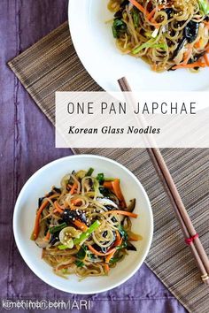 one pan japanese korean glass noodles