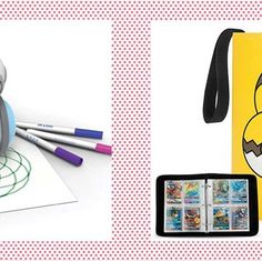 two different items are shown in this collage, one is an electric pencil sharpener and the other is a cell phone