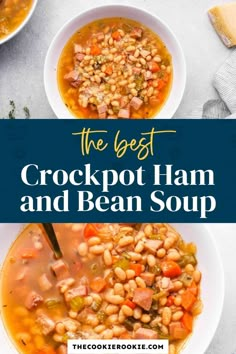 the best crockpot ham and bean soup