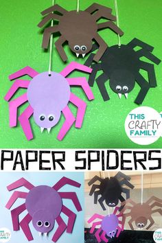 paper spider craft for kids to make