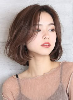 Korean Short Hair, Asian Short Hair, Shot Hair Styles, Short Hair Haircuts, Asian Hair